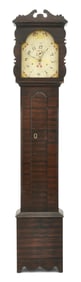 Riley Whiting Wood Works Tall Case Clock, Winchester, Connecticut