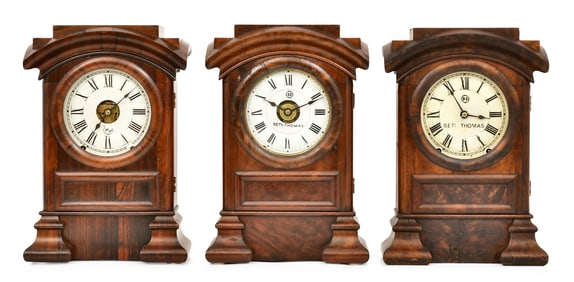 Lot of Three Seth Thomas "Arch Top" Mantel Clocks