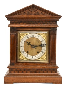 Winterhalder & Hofmeier Double Fusee Mantel Clock Retailed by Sewill, Maker to the Royal Navy