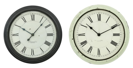 Lot of Two E. Howard & Co. Slave Gallery Clocks