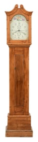 Riley Whiting Wood Works Tall Case Clock, Winchester, Connecticut