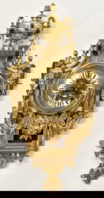French Louis XV-Style Gilt Bronze Cartel Clock (1 of 6)