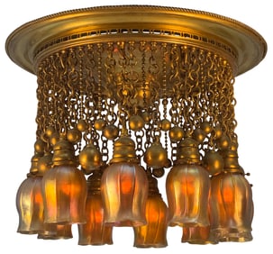 Tiffany Studios Ten-Light "Moorish" Chandelier