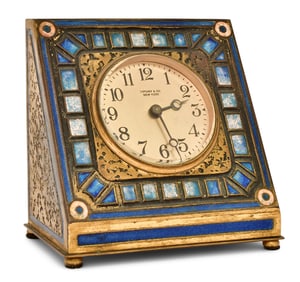 Tiffany Furnaces / Tiffany & Co. "Art Deco" Desk Clock