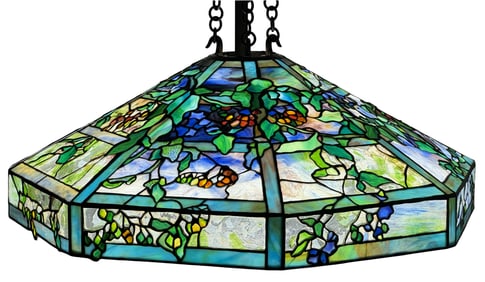 Tiffany Studios "October Nightshade" Chandelier