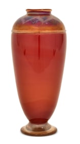 Tiffany Studios "Tel-El-Amarna" Red Favrile Glass Vase