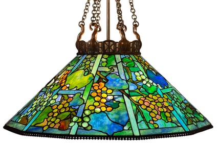 Tiffany Studios "Grape Trellis" Chandelier