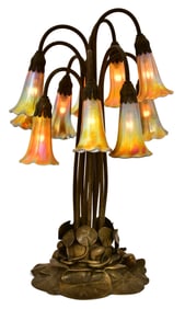 Tiffany Studios Ten-Light "Lily" Table Lamp