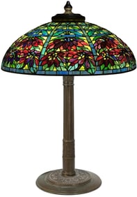 Tiffany Studios "Double Poinsettia" Table Lamp
