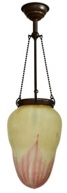 Tiffany Studios Decorated "Stalactite" Ceiling Light