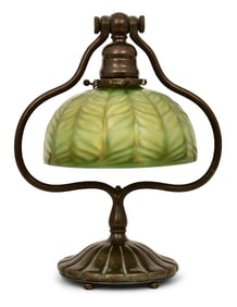 Tiffany Studios "Geometric" Table Lamp, Pinehurst Golf Club