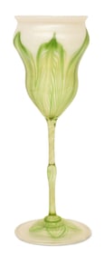 Tiffany Studios "Pulled Feather" Flower-Form Vase