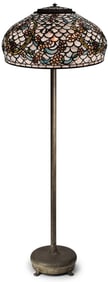 Tiffany Studios "Apple Blossom & Fish Scale" Floor Lamp