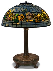 Tiffany Studios "Banded Dogwood" Table Lamp