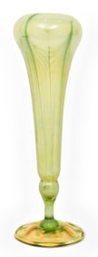 Tiffany Studios "Pulled Feather" Flower-Form Vase