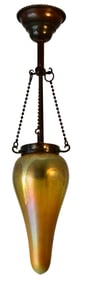 Tiffany Studios Decorated "Stalactite" Ceiling Light