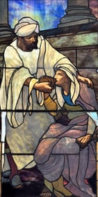 Tiffany Studios Window, "I Was Thirsty, and Ye Gave Me Drink"