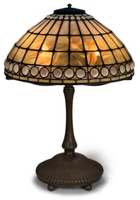Tiffany Studios "Jeweled Colonial" Table Lamp