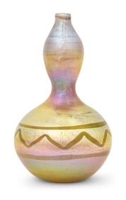 Tiffany Studios Decorated Gourd Vase