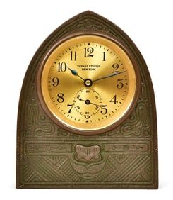 Tiffany Studios "American Indian" Desk Clock