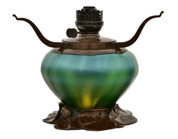 Tiffany Studios Illuminated Blown Favrile Glass Base
