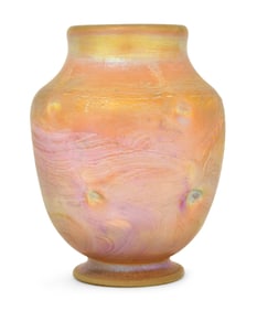 Tiffany Studios Favrile Glass Decorated Vase