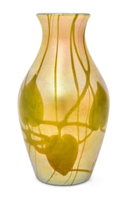 Tiffany Studios Favrile Glass "Leaf & Vine" Vase