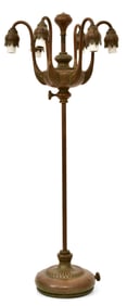Tiffany Studios Six-Light "Lily" Table Lamp Base