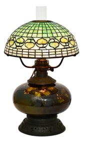 Tiffany Studios / Rookwood "Vine Border" Table Lamp