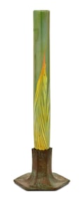 Tiffany Studios "Pulled Feather" Bud Vase