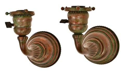 Tiffany Studios, A Pair of Sconces