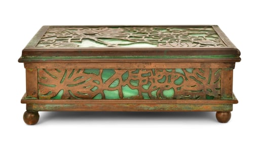 Tiffany Studios "Grapevine" Stamp Box