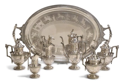 Tiffany & Co., A Rare Sterling Silver Seven-Piece Tea & Coffee Service