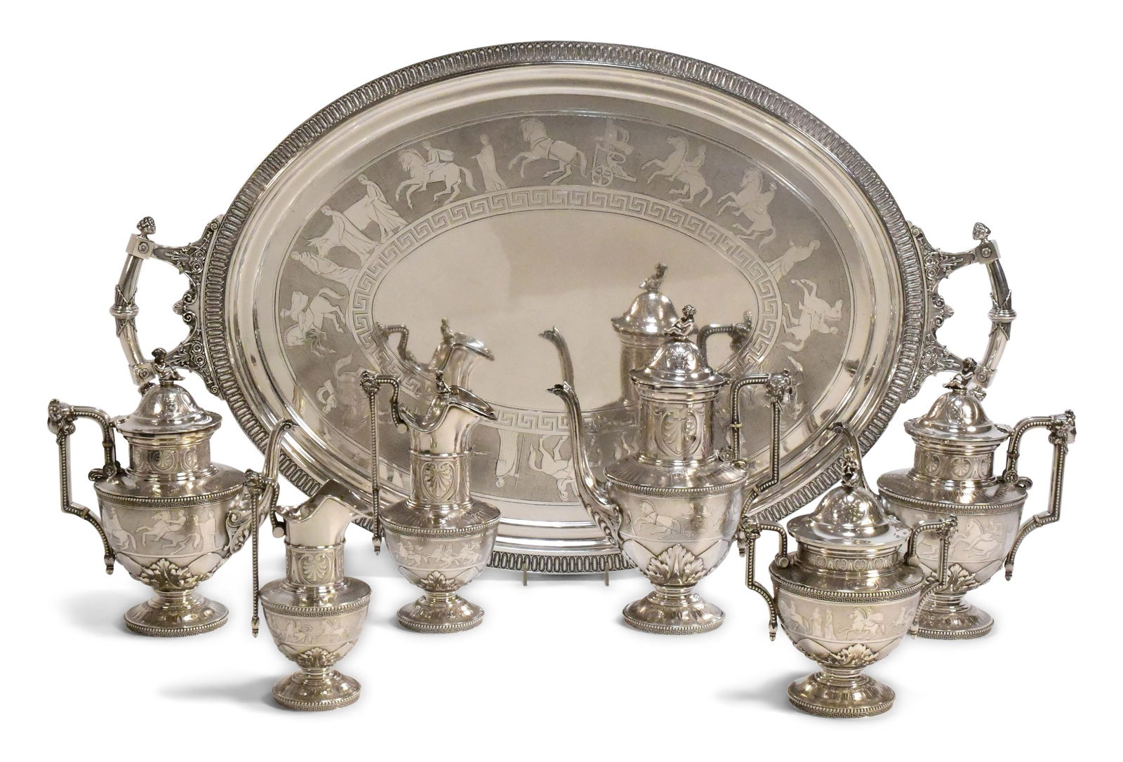Tiffany & Co., A Rare Sterling Silver Seven-Piece Tea & Coffee Service