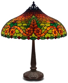 Handel Leaded Glass Table Lamp