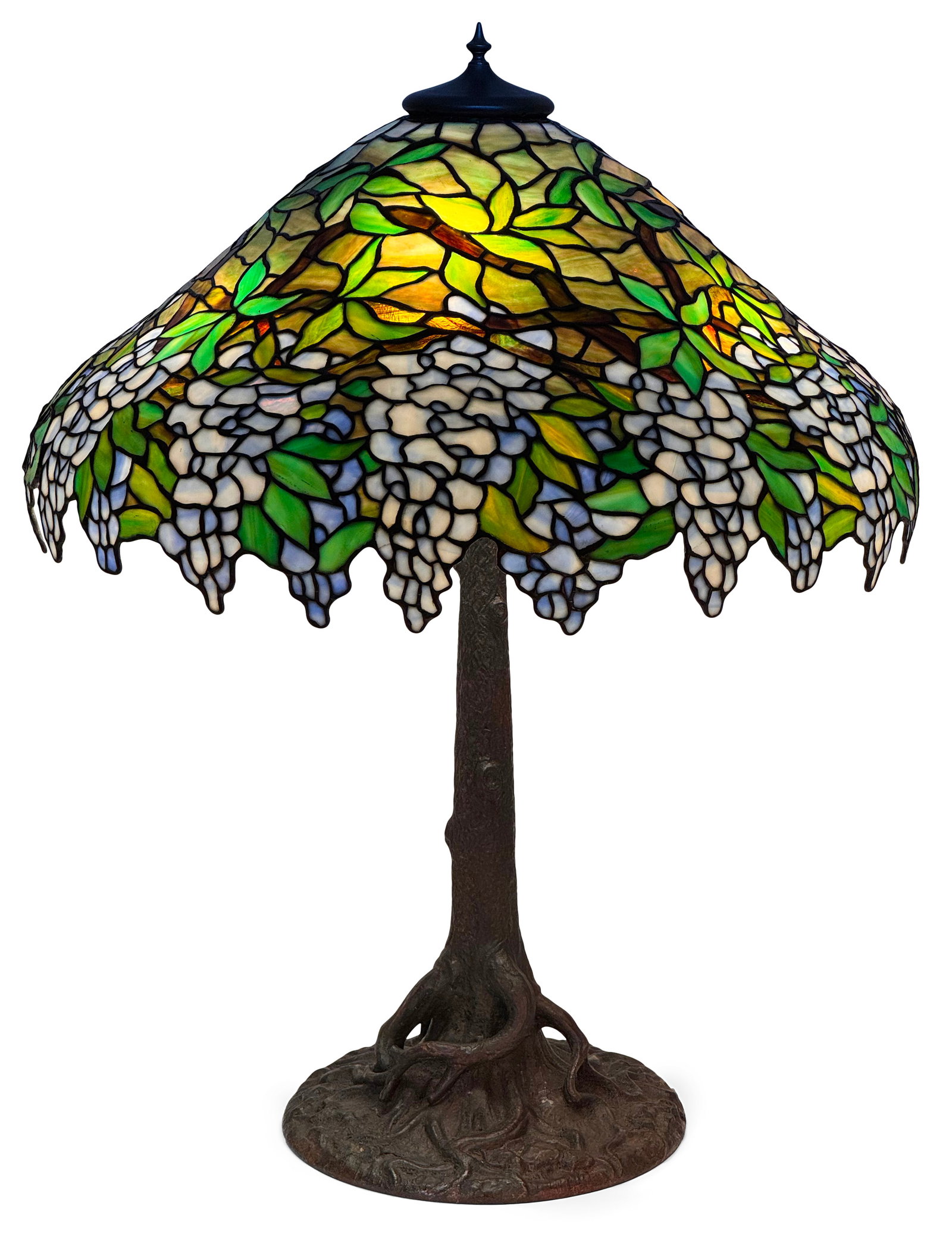 Unique Art Glass & Metal Co. "Wisteria" Table Lamp (1 of 5)