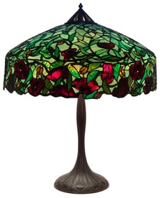 Handel "Oriental Poppy" Table Lamp