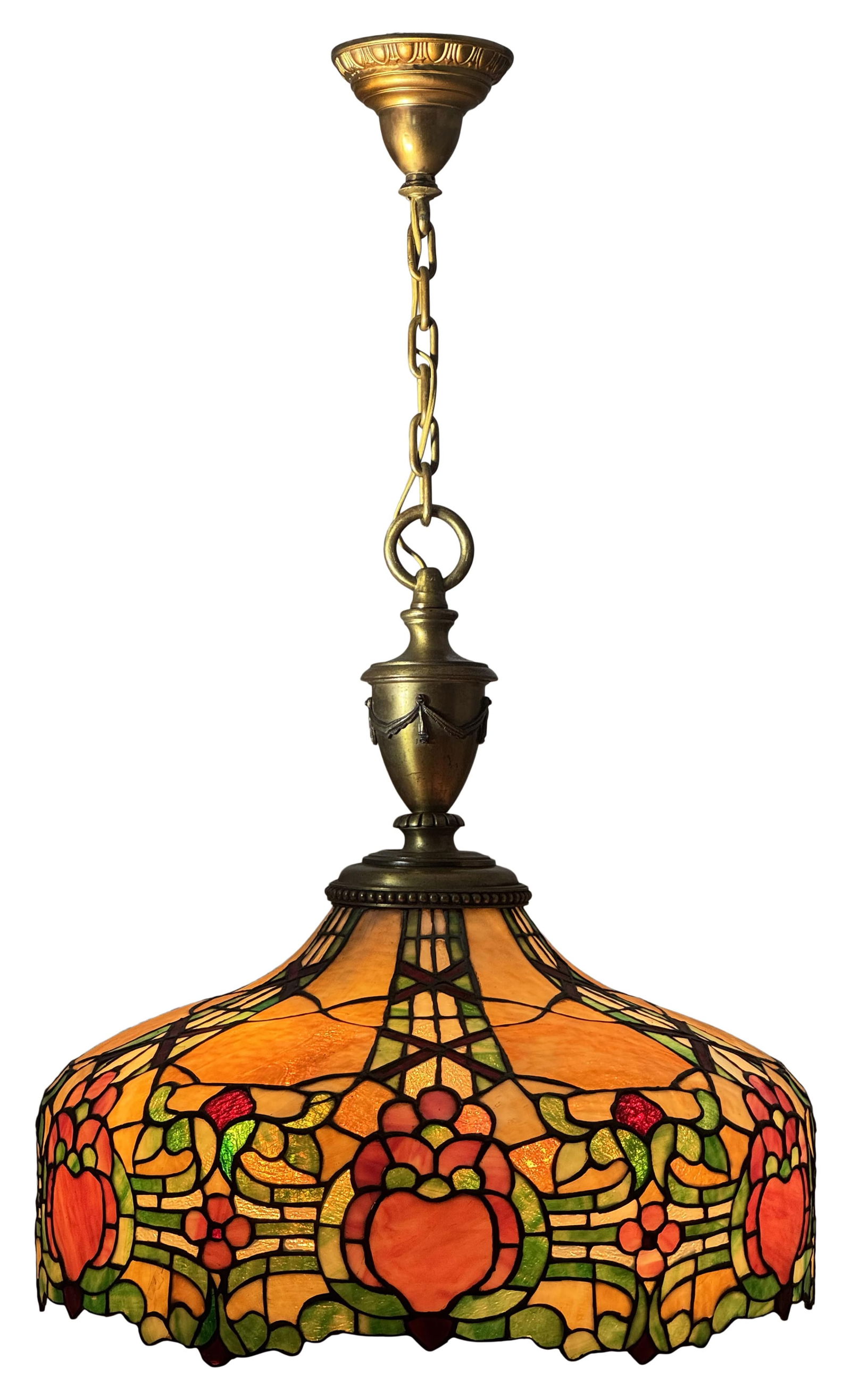 Duffner & Kimberly Leaded Glass Chandelier (1 of 9)