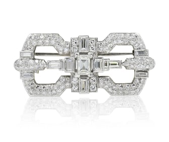 Platinum & Diamond Brooch/Pendant
