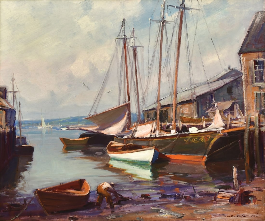 Emile Albert Gruppe (American, 1896-1978), "The Sadie Nunen & Wentworth, Gloucester" (1 of 4)