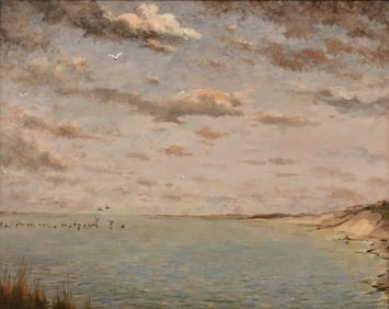 Percival Leonard Rosseau (American, 1859-1937), Coastal Landscape, Martha's Vineyard