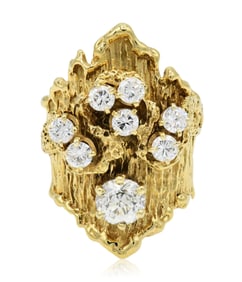14K Yellow Gold & 2.82 Carat Diamond Ring