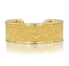 Carrera Y Carrera 18K Yellow Gold Romeo & Juliet Cuff Bracelet
