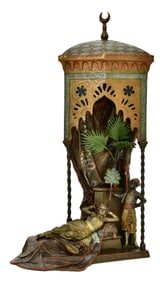 Franz Xaver Bergmann (Austrian, 1861-1936), Orientalist Lamp