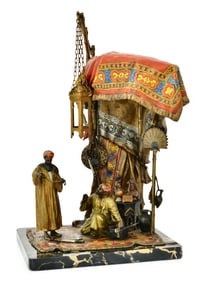 Anton Chotka (Austrian, 1881-1955), Orientalist Lamp of a Jewlery Salesman