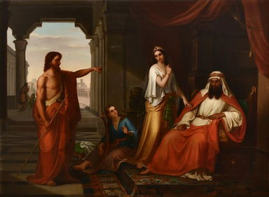 After Giovanni Fattori (Italian, 1825-1908), "St. John the Baptist Rebuking Herod"