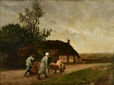 Paul Louis Martin Des Amoignes (French, 1850-1925), "Entre Deux Averses" (Between Two Showers)