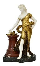 Henri Fugere (French, 1872-1944), Sculpture of a Woman