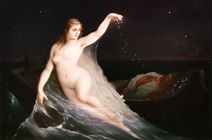 Berlin (KPM) Porcelain Plaque of a Mermaid