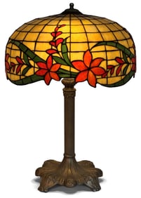Gorham / Amboy Works Floral Table Lamp
